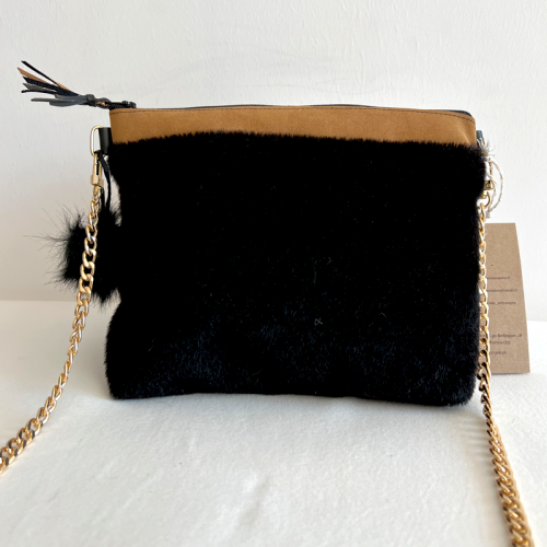 Pochette Tracolla Scozia Black and White retro